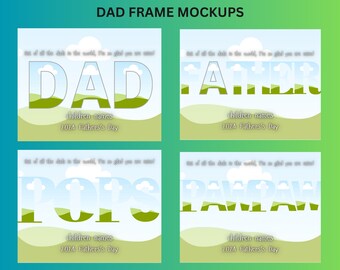 Vatertag Fotocollage, Canva Vorlage (Digitaler Download)