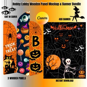 Hobby Lobby Wood Panel Mockup & 4x8 Banner Template (Digital Download)