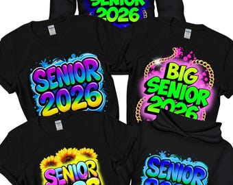 Senior 2026 Shirt Design Templates: Customizable Graduation Designs (Canva Pro Required) (Digital Download)