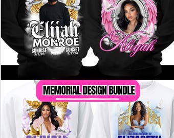 Memorial Design Bundle: Editable Funeral Program Templates (Canva Pro Required)