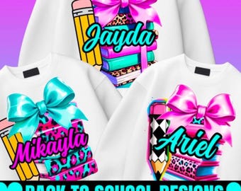 Back to School Design Templates, Custom School Shirts (Canva Pro)