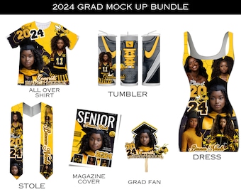 Graduation Bundle Scene Mockup, Canva Template Mockup, Canva Mockups ...