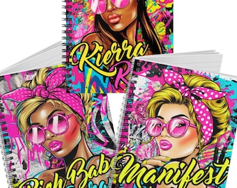 Editable Journal Cover Templates, Modern Art Designs (Canva Pro Required)