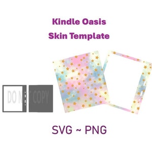 Kindle Oasis Template SVG, PNG