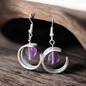 Handmade antique cutlery jewelry - Cake fork earrings - ESPN silver plate