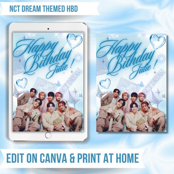 NCT DREAM Pastel Blue Dreamy Y2K When I'm With You - Happy