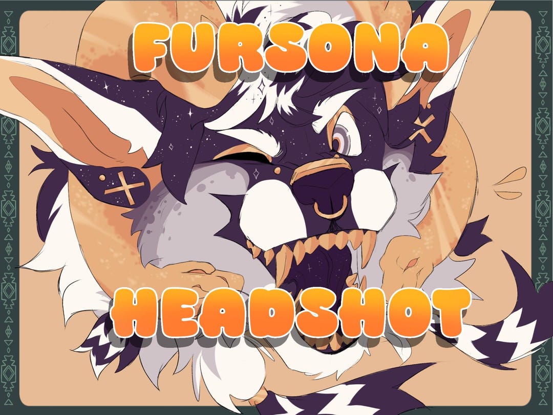 Headshot Fursona Commission - Etsy