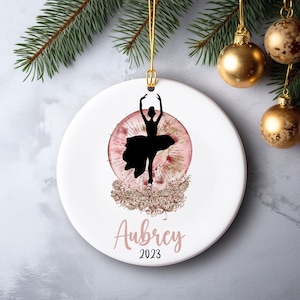Personalized Ballerina Ornament. Gift for Ballerina, Dance Ornament, Ballet Gift, Girl Christmas Ornament, Gift for Dancer, Kids Tree Decor