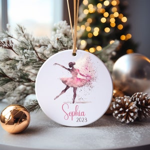 Personalized Ballerina Ornament, Gift for Ballerina, Dance Ornament, Ballet Gift, Ballet Ornament, Christmas Ornament for Dancer, Keepsake
