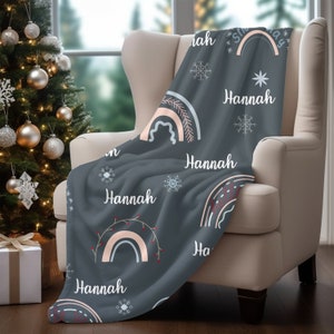 Manta personalizada personalizada bebé niña manta nombre manta niños manta regalo para niños / bebé guardería manta regalo personalizado regalo personalizado