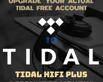 Upgrade for Tidal hifi plus Master 12 months audiophile with warranty