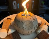 Concrete tabletop firepit | Death Star| Star Wars |  Star Wars Gift | Housewarming gift | Indoor home decor | Handmade home decor