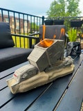 Concrete tabletop firepit | AT-AT Walker | Star Wars |  Star Wars Gift | Housewarming gift | Outdoor home decor | Handmade home decor