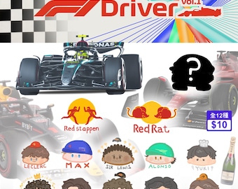F1 The Driver pins and keychains
