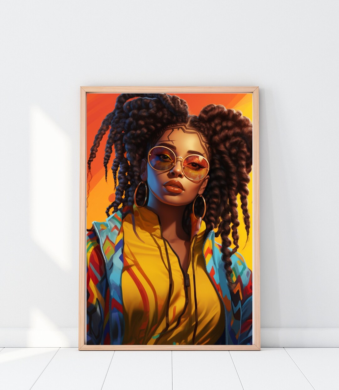 Black Woman Wall Art Black Girl Wall Art, Digital Download, Printable
