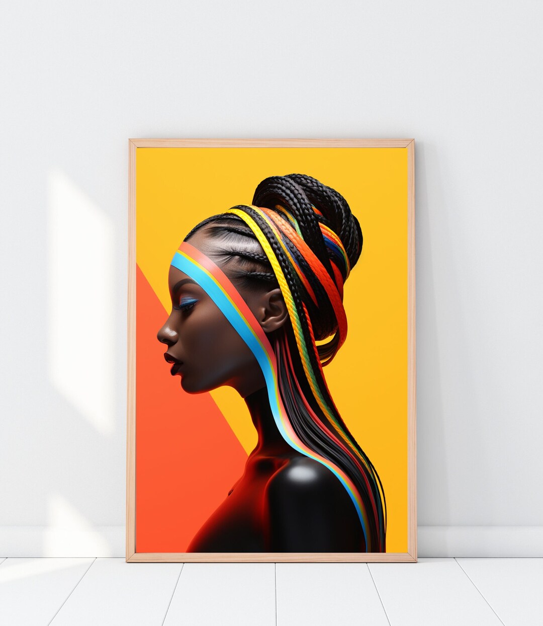 Black Woman Wall Art Black Girl Wall Art, Digital Download, Printable