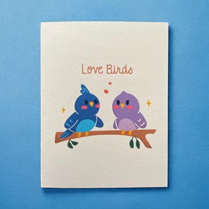 Love Birds - Greeting Card - Anniversary Card - Valentines Card - Love - Artist