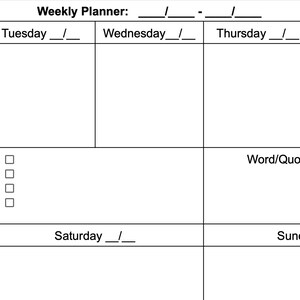 Family Weekly Planner.