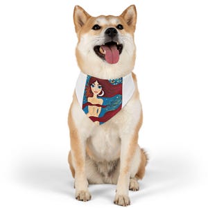 Artistic Pet Bandana Collar  Cute Dog Fashion Accessory, Personalized Gift for Pet Lovers, Dreamy Dogwear, Unique Pet Accessories, Pet