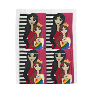 Colorful Art Plush Blanket - Cozy Throw for Art Lovers, Perfect Gift for Birthdays, Home Decor for Couch, Unique Artwork Blanket, Boho Style