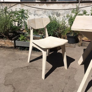 Facet dining chair / CNC furniture / Digital file