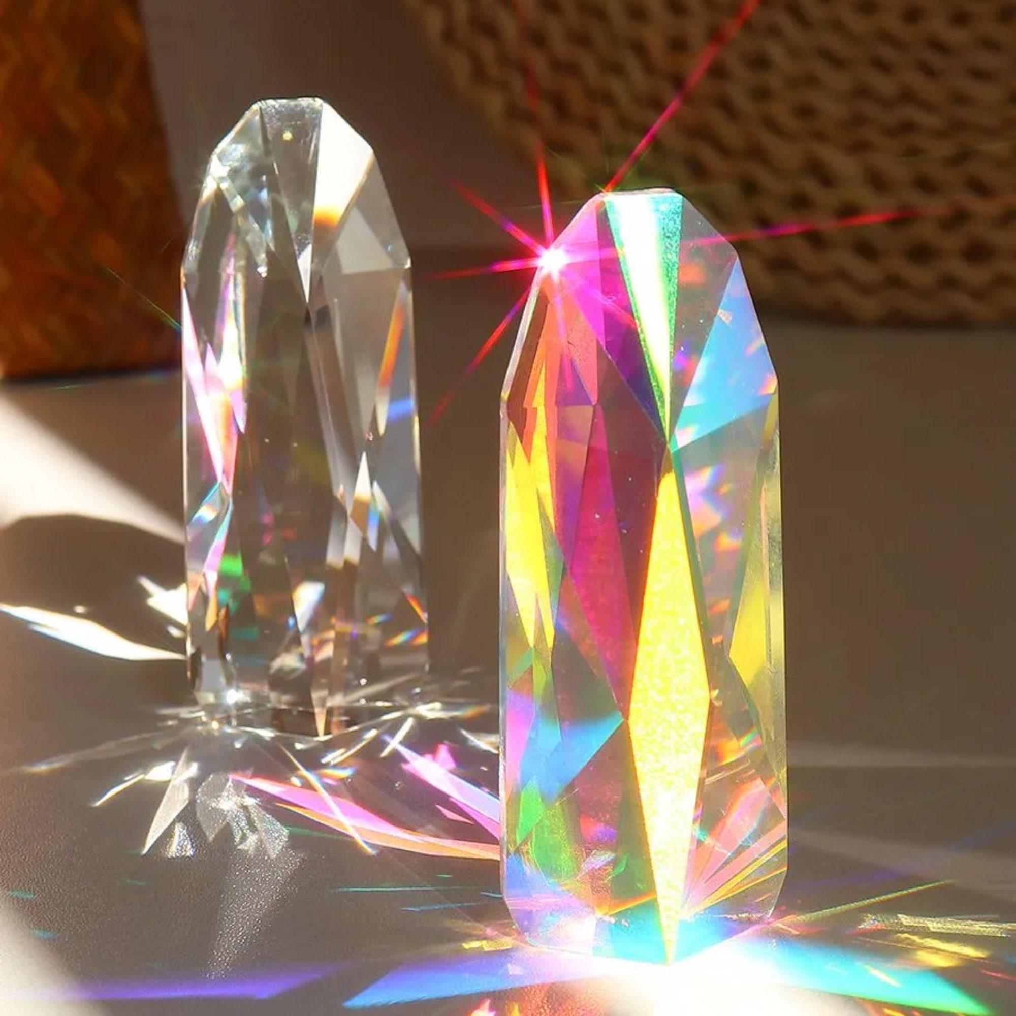 Crystal Prism Lamp Etsy Australia