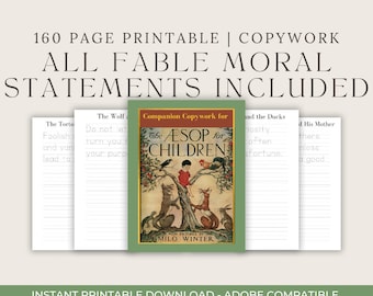 Aesop's for Children Printable Copywork