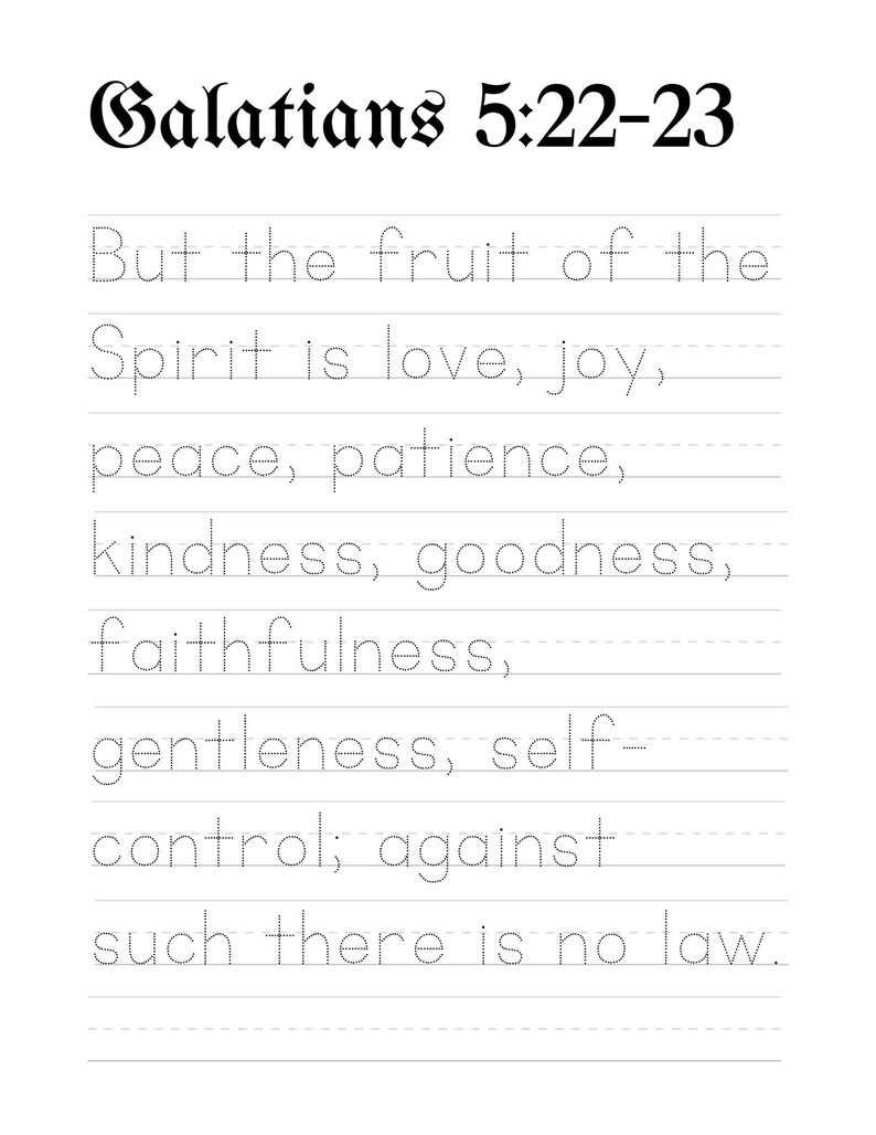 Galatians 5:22-23