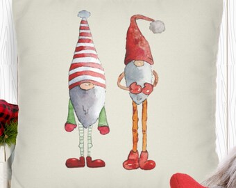 Christmas Gnomes Pillow Covers, Christmas Decor, Christmas Gift, Home Decor, Christmas Throw Pillow Covers, Quirky Christmas Gnomes