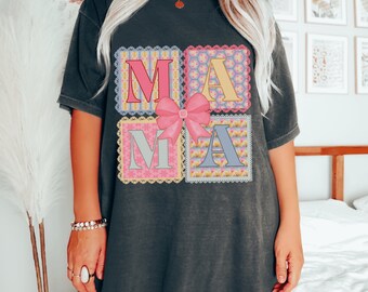 Coquette T-Shirt, Mother's Day T Shirt, Comfort Colors T Shirt, Mama T-Shirt, Trendy Coquette Shirt, Mother's Day Gift, Gift for Mom
