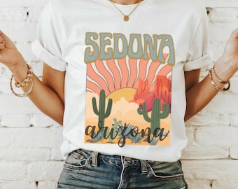 Sedona Arizona Desert Retro-look T-Shirt | Summer Trip Tee