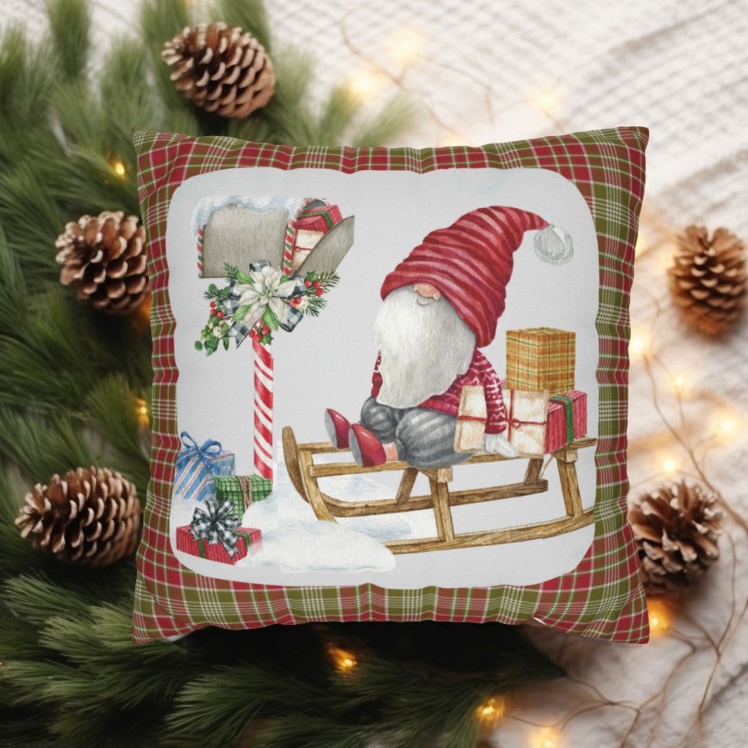 Christmas Pillow Cover Christmas Square Pillow Cover Throw Etsy