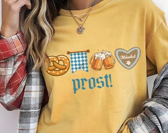 Oktoberfest Comfort Colors T-Shirt: Prost German Beer Tee