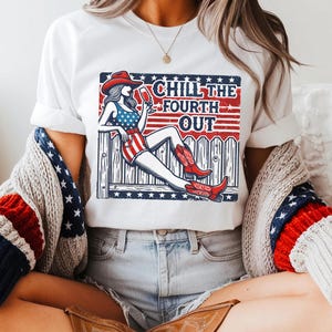 Chill The Fourth Out T-Shirt - Comfort Colors 4th of July Tee