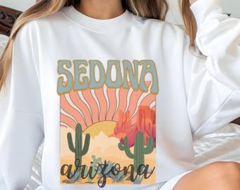 Sedona Desert Sweatshirt: Women's Boho Hiking Shirt
