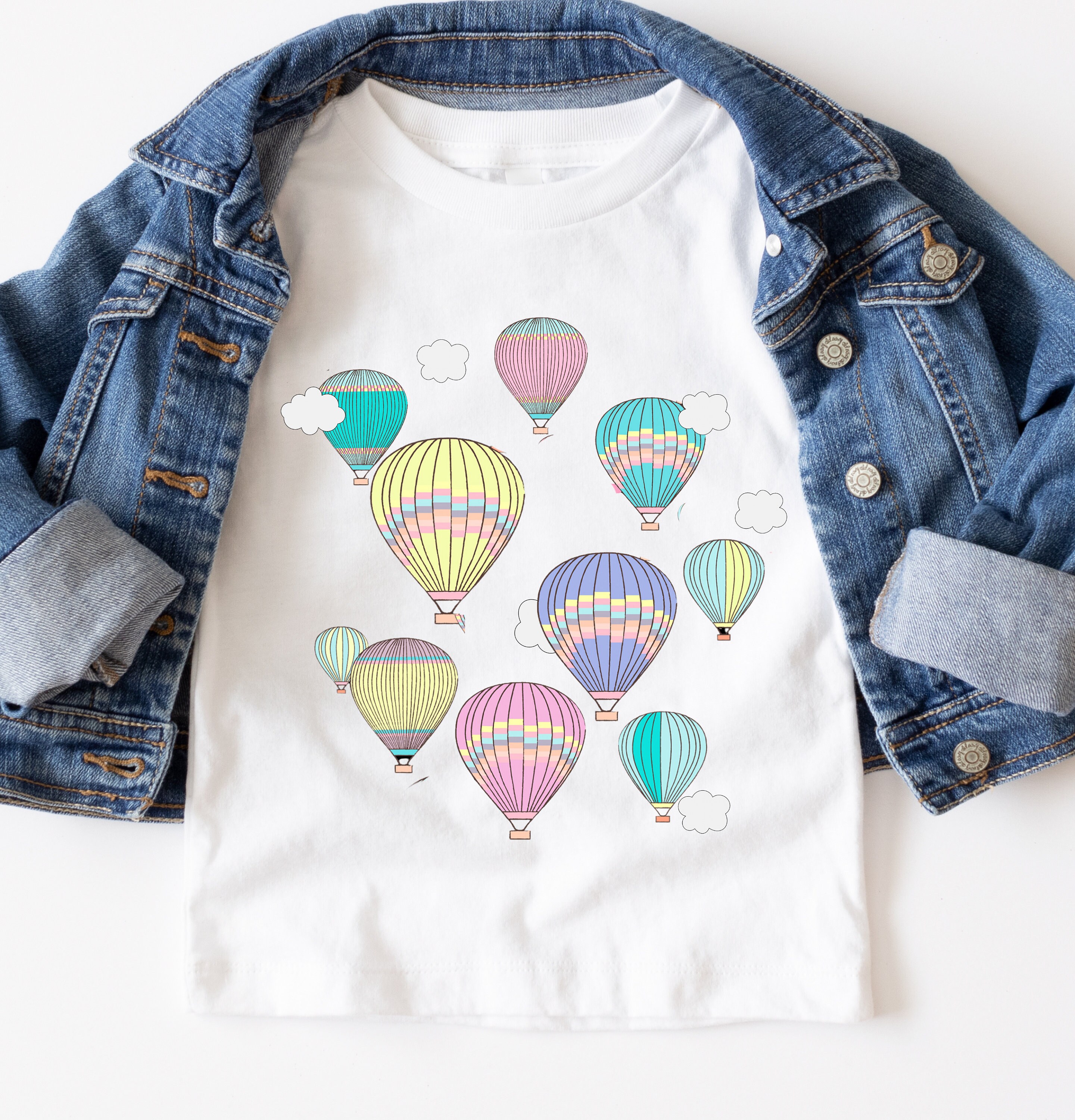 Pastel Hot Air Balloons Youth Tee | Balloon Festival T-shirt - Etsy