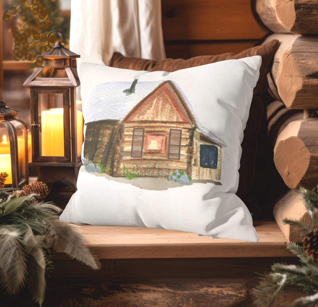 Farmhouse Pillow Covers, Cabin Fever Pillow Cover, Rustic Pillow Cover