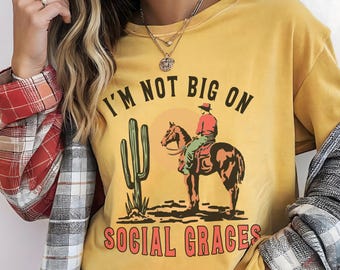 Western Desert Retro Comfort Colors T-shirt