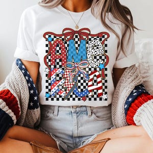 Comfort Colors 4th of July T-Shirt: Trendy Coquette Tee