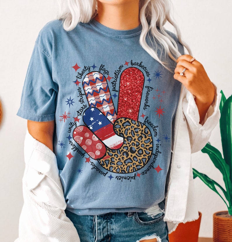 4th of July T-shirt, Comfort Colors T-shirt, Fourth of July T-shirt ...