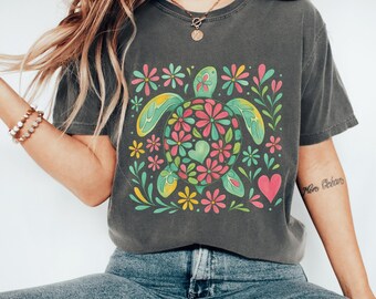 Sea Turtle Design T-Shirt | Summer Beach Vibes