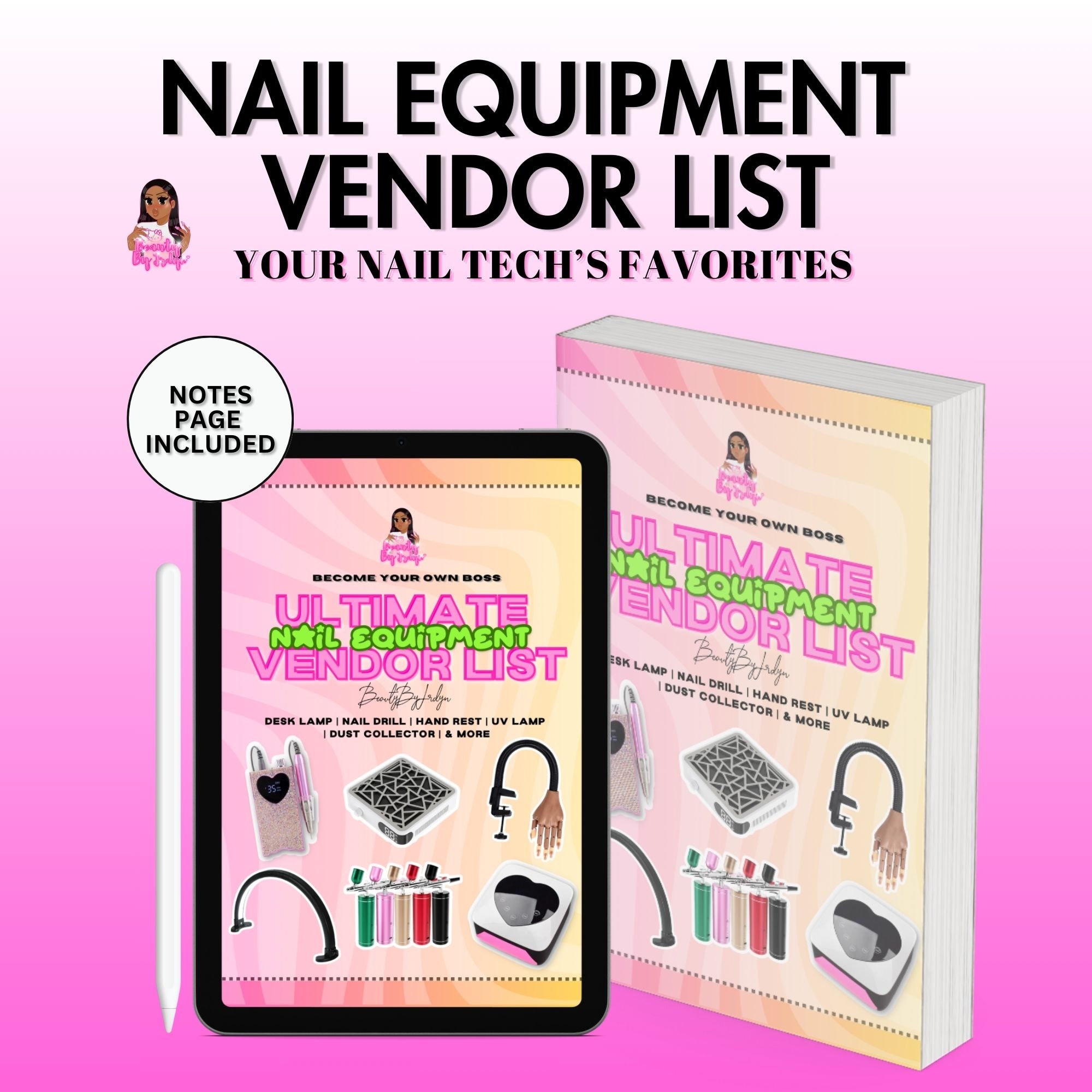 NAIL VENDOR EBOOK Nail Equipment Vendor List Nail Vendor List Nail Ebook Etsy