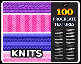 Procreate Fabric Texture Brushes: Seamless Knits (Digital Download)
