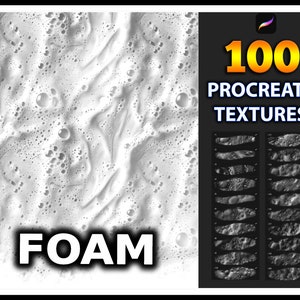 100 Foam Texture Procreate, Soap Foam Texture For Procreate, Bubbles Texture, Procreate Bubbles, Procreate Foam Background