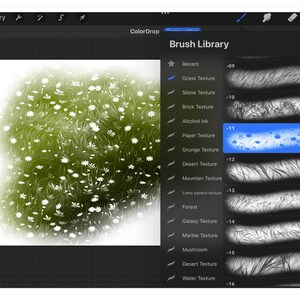 100 Procreate Grass Texture Brushes – Seamless Grass Backgrounds for ...