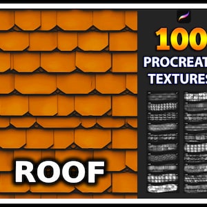 100 Procreate Roof Texture Brushes, Roof texture for procreate, Roof brushes,  roof procreate texture, architecture texture brushes