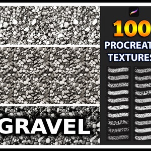 100 Procreate Gravel Texture Brushes, Gravel texture for procreate, Stone Texture, Procreate stone texture, Stone gravel Texture