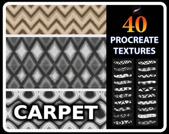 Procreate Carpet Texture Brushes, Carpet texture for procreate, Carpet brushes, fabric procreate texture, interior texture brushes