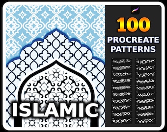 Procreate Islamic Pattern Brushes: Moroccan & Arabic Tile (Digital Download)