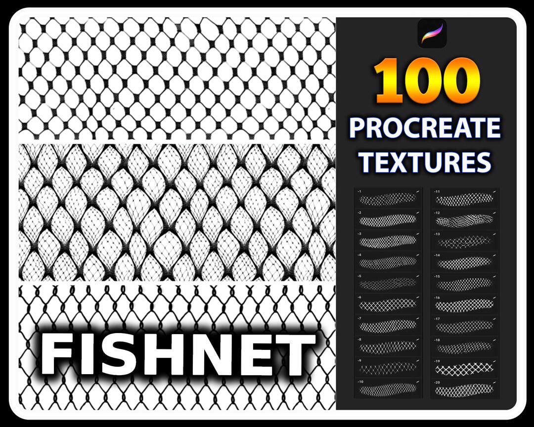 100 PROCREATE TEXTURE, Procreate Brush, Lace Texture